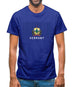Vermont Barcode Style Flag Mens T-Shirt