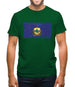 Vermont Grunge Style Flag Mens T-Shirt