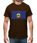 Vermont Grunge Style Flag Mens T-Shirt