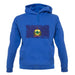 Vermont Grunge Style Flag unisex hoodie