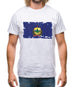 Vermont Grunge Style Flag Mens T-Shirt