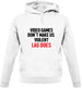 Video Games Don't Make Us Violent Unisex Hoodie