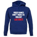 Video Games Don't Make Us Violent Unisex Hoodie