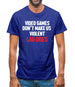 Video Games Don't Make Us Violent Mens T-Shirt