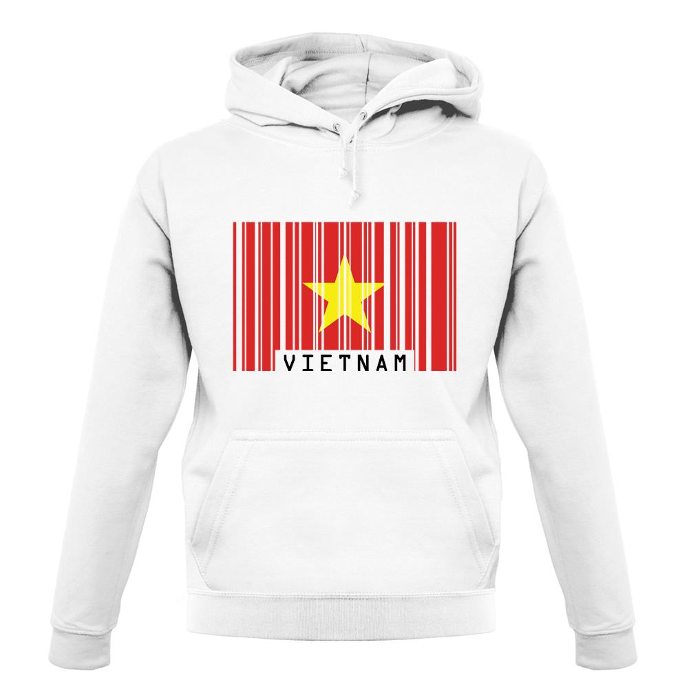 Vietnam Barcode Style Flag unisex hoodie