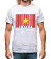 Vietnam Barcode Style Flag Mens T-Shirt