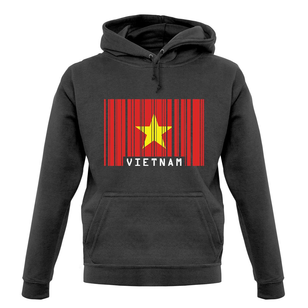Vietnam Barcode Style Flag unisex hoodie