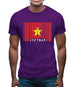 Vietnam Barcode Style Flag Mens T-Shirt