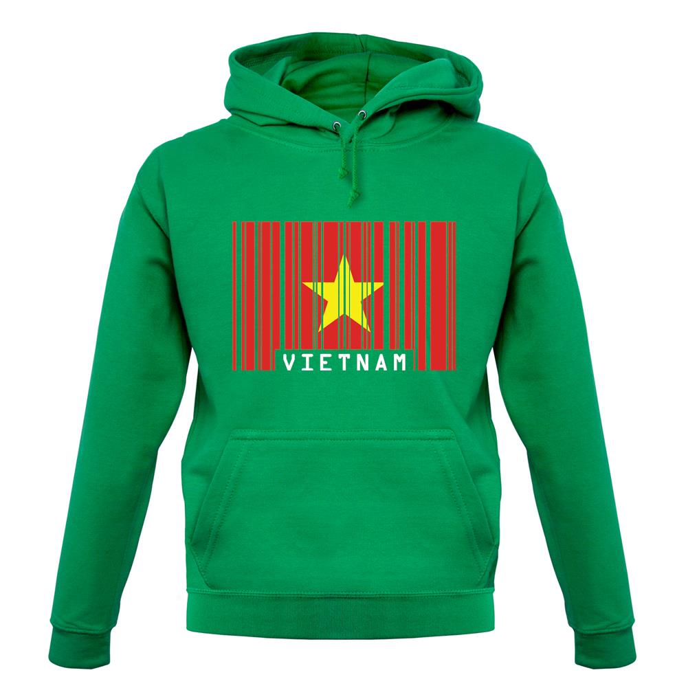 Vietnam Barcode Style Flag unisex hoodie