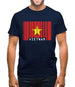 Vietnam Barcode Style Flag Mens T-Shirt