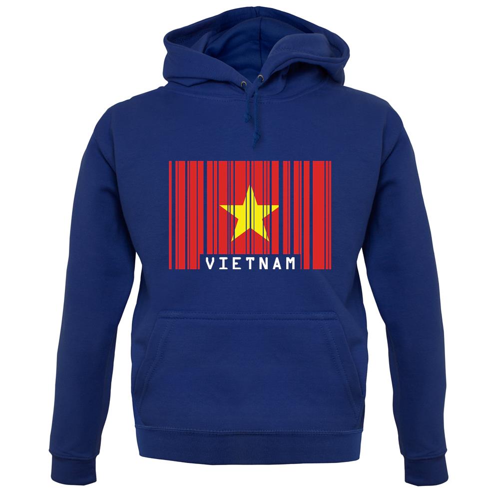 Vietnam Barcode Style Flag unisex hoodie