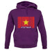 Vietnam Barcode Style Flag unisex hoodie