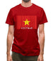 Vietnam Barcode Style Flag Mens T-Shirt