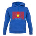 Vietnam Barcode Style Flag unisex hoodie