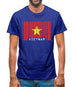 Vietnam Barcode Style Flag Mens T-Shirt