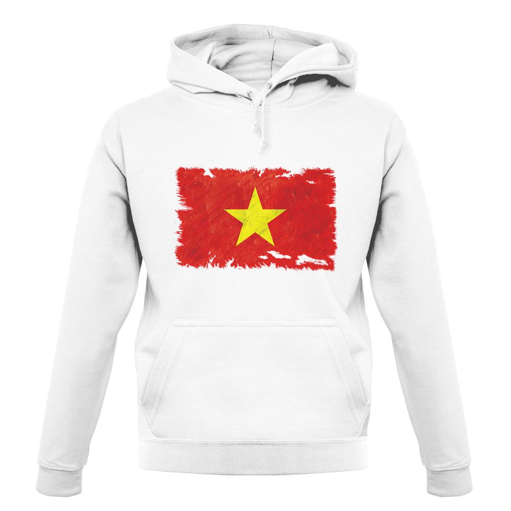 Vietnam Grunge Style Flag unisex hoodie