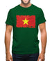 Vietnam Grunge Style Flag Mens T-Shirt