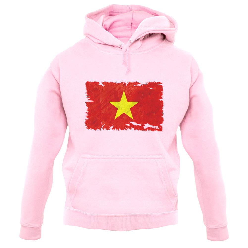Vietnam Grunge Style Flag unisex hoodie