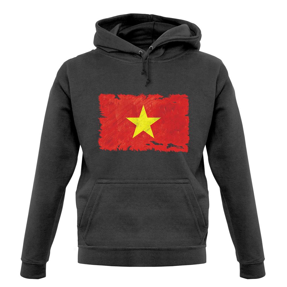 Vietnam Grunge Style Flag unisex hoodie