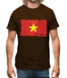 Vietnam Grunge Style Flag Mens T-Shirt