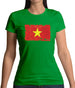 Vietnam Grunge Style Flag Womens T-Shirt