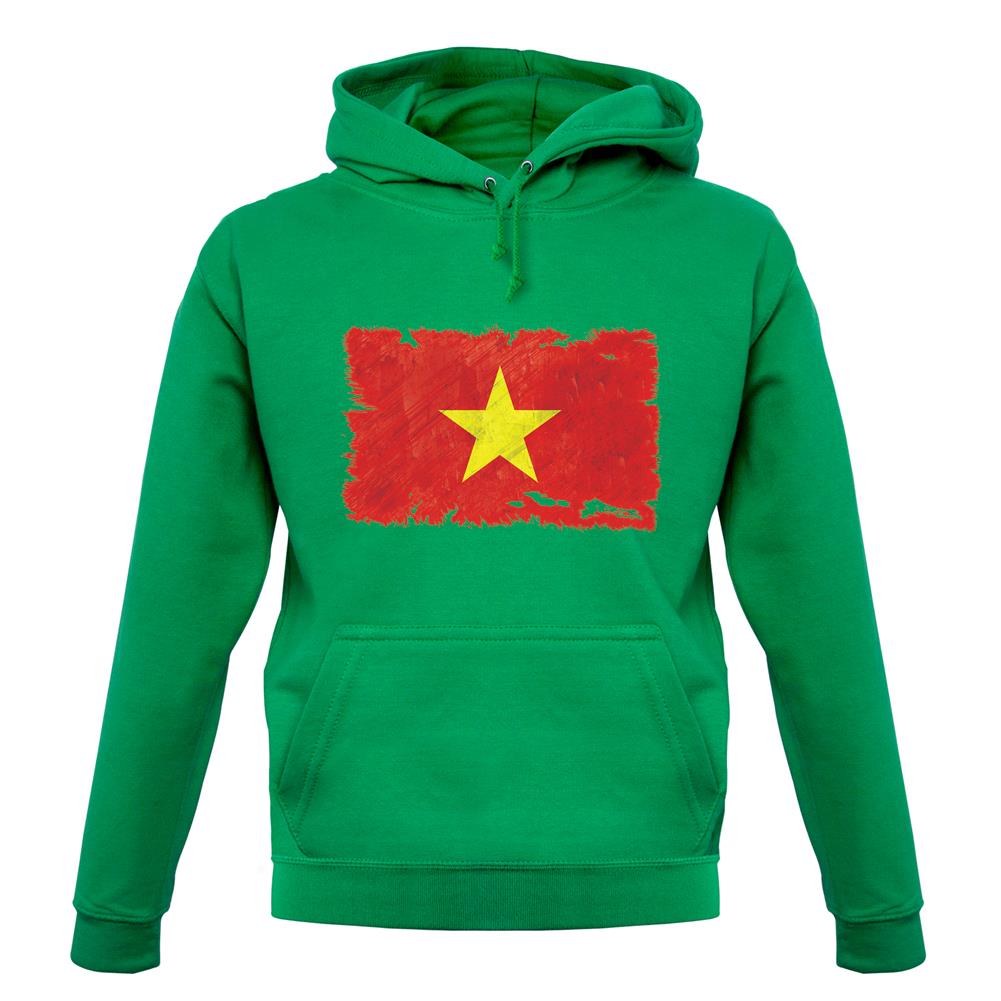 Vietnam Grunge Style Flag unisex hoodie