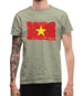 Vietnam Grunge Style Flag Mens T-Shirt