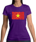 Vietnam Grunge Style Flag Womens T-Shirt