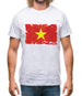 Vietnam Grunge Style Flag Mens T-Shirt