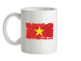 Vietnam Grunge Style Flag Ceramic Mug