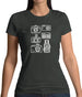 Dressdown Vintage Cameras Womens T-Shirt