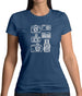 Dressdown Vintage Cameras Womens T-Shirt