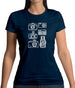 Dressdown Vintage Cameras Womens T-Shirt