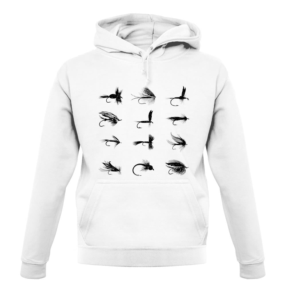 Fly Fishing Flies unisex hoodie