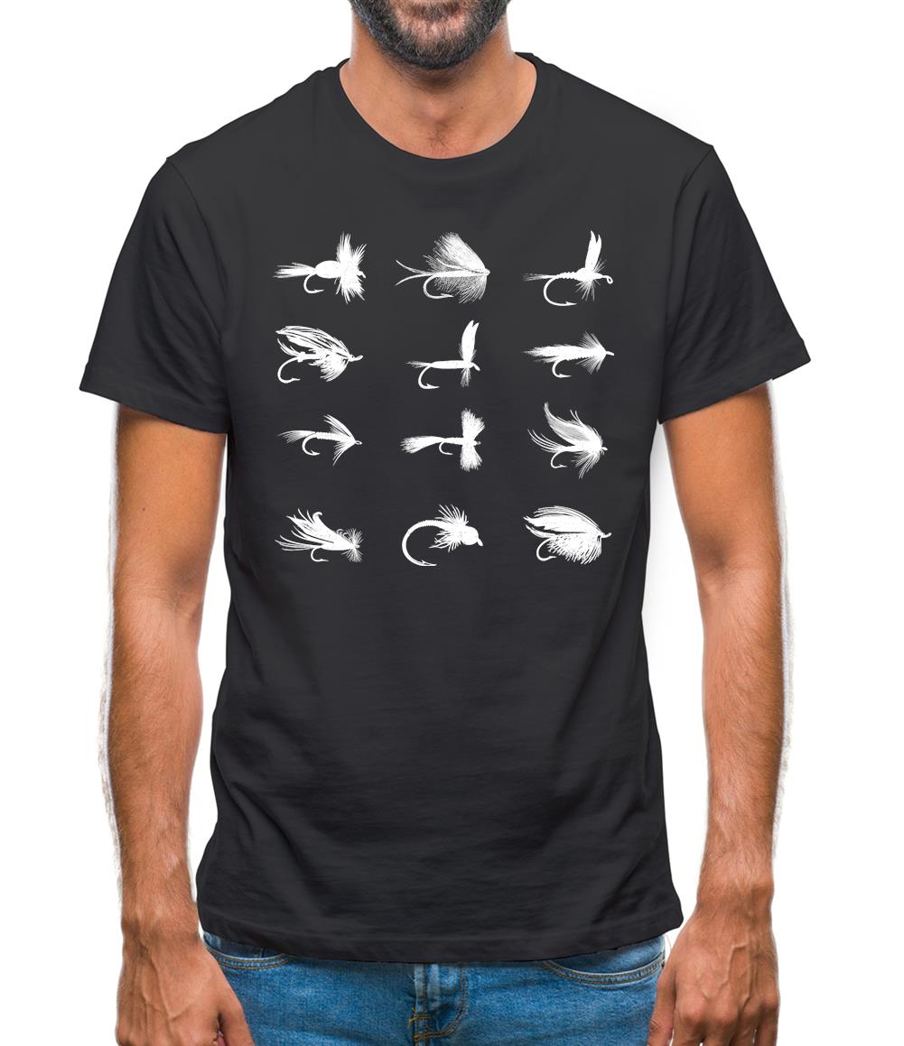 Fly Fishing Flies Mens T-Shirt - Funny shirts from