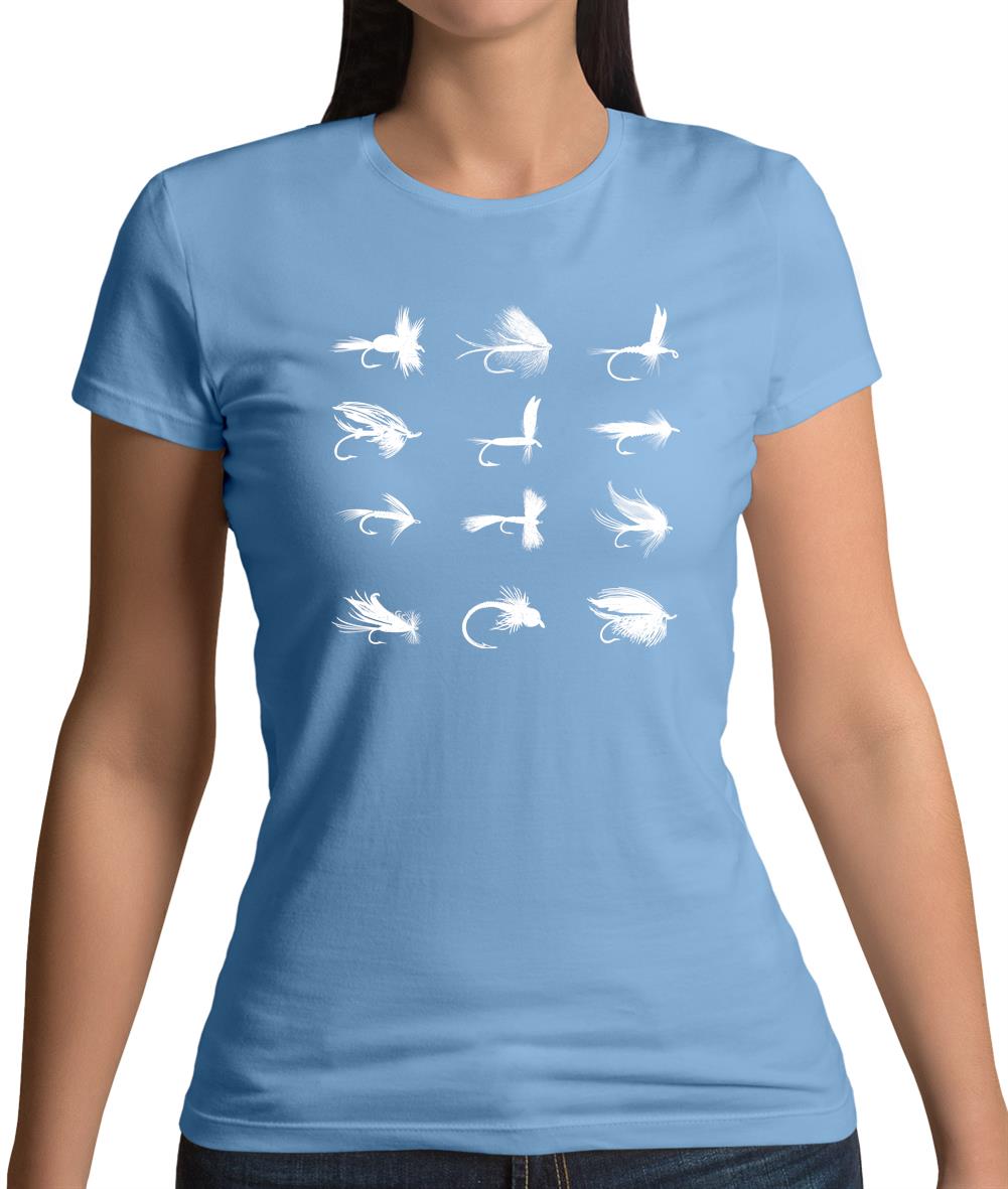 Fly Fishing Flies Womens T-Shirt