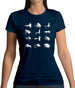Fly Fishing Flies Womens T-Shirt
