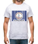 Virginia Barcode Style Flag Mens T-Shirt