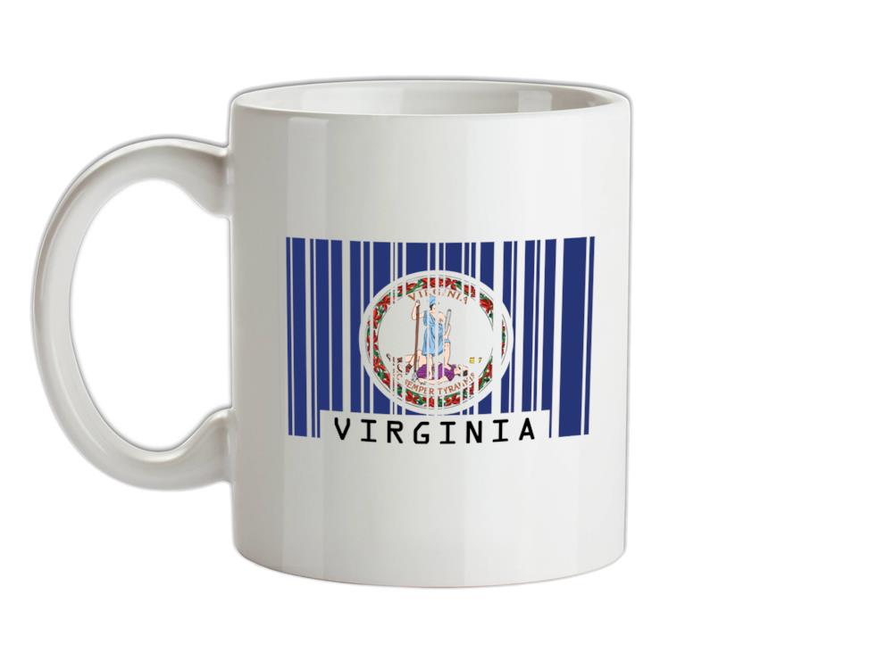 Virginia Barcode Style Flag Ceramic Mug