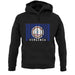 Virginia Barcode Style Flag unisex hoodie
