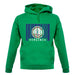 Virginia Barcode Style Flag unisex hoodie