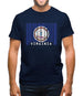 Virginia Barcode Style Flag Mens T-Shirt