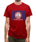 Virginia Barcode Style Flag Mens T-Shirt
