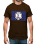 Virginia Grunge Style Flag Mens T-Shirt