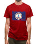 Virginia Grunge Style Flag Mens T-Shirt