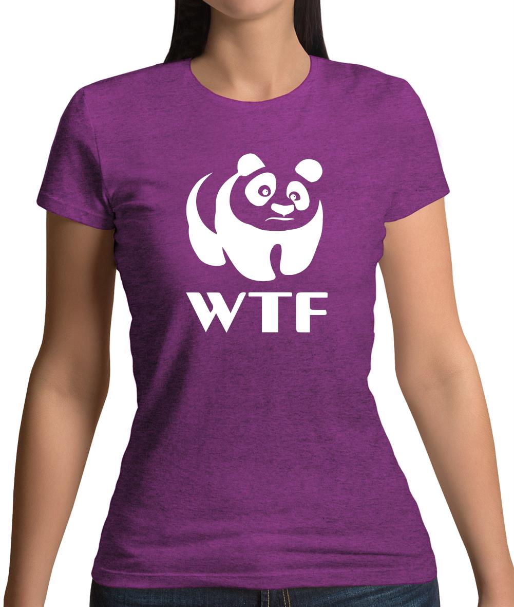 Wtf Panda Womens T-Shirt
