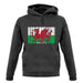 Wales Barcode Style Flag unisex hoodie