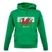 Wales Barcode Style Flag unisex hoodie