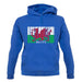 Wales Barcode Style Flag unisex hoodie