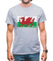 Wales Grunge Style Flag Mens T-Shirt